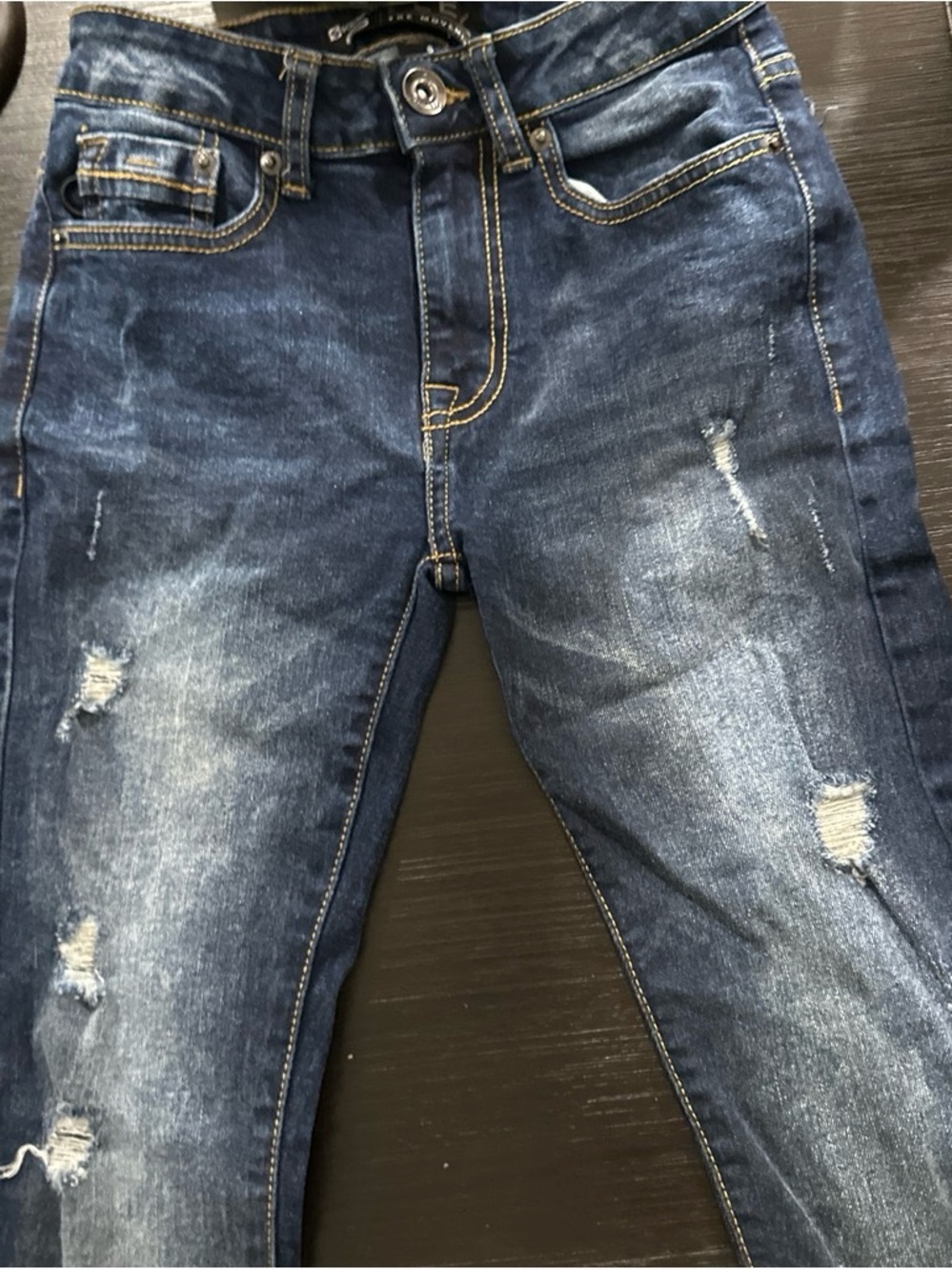 South Pole Boys Distressed Dark Blue Jeans